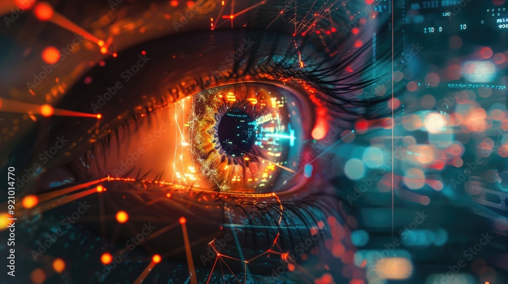AI's Illuminated Eye: Cybernetic Vision in Data Streams AI's Illuminated Eye: Cybernetic Vision in Data Streams