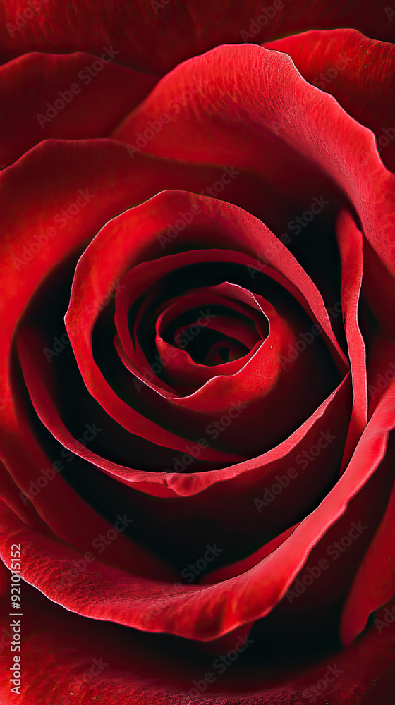 Naklejka premium red rose closeup