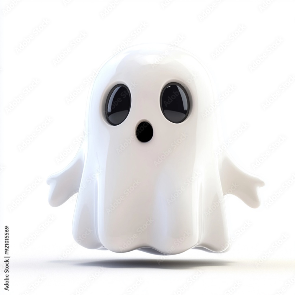 3D Cartoon Cute Funny Ghost 3D Cartoon Cute Funny Ghost