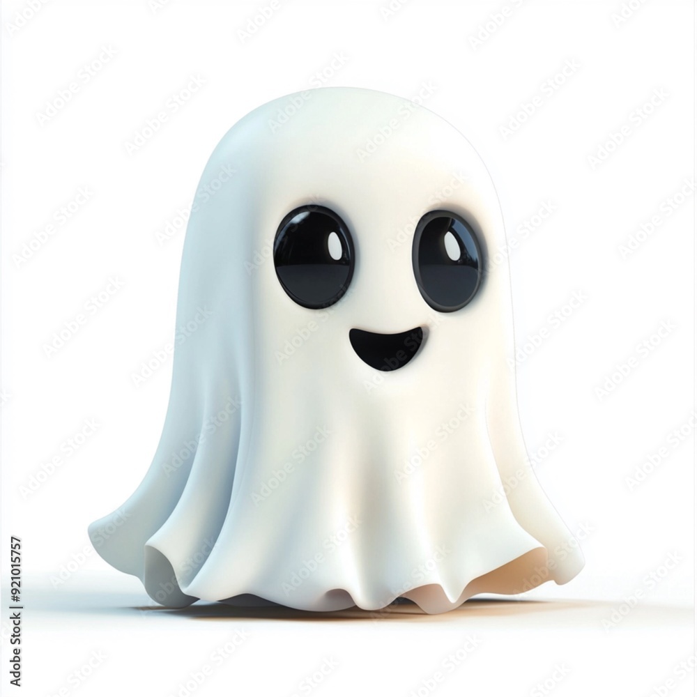 3D Cartoon Cute Funny Ghost 3D Cartoon Cute Funny Ghost