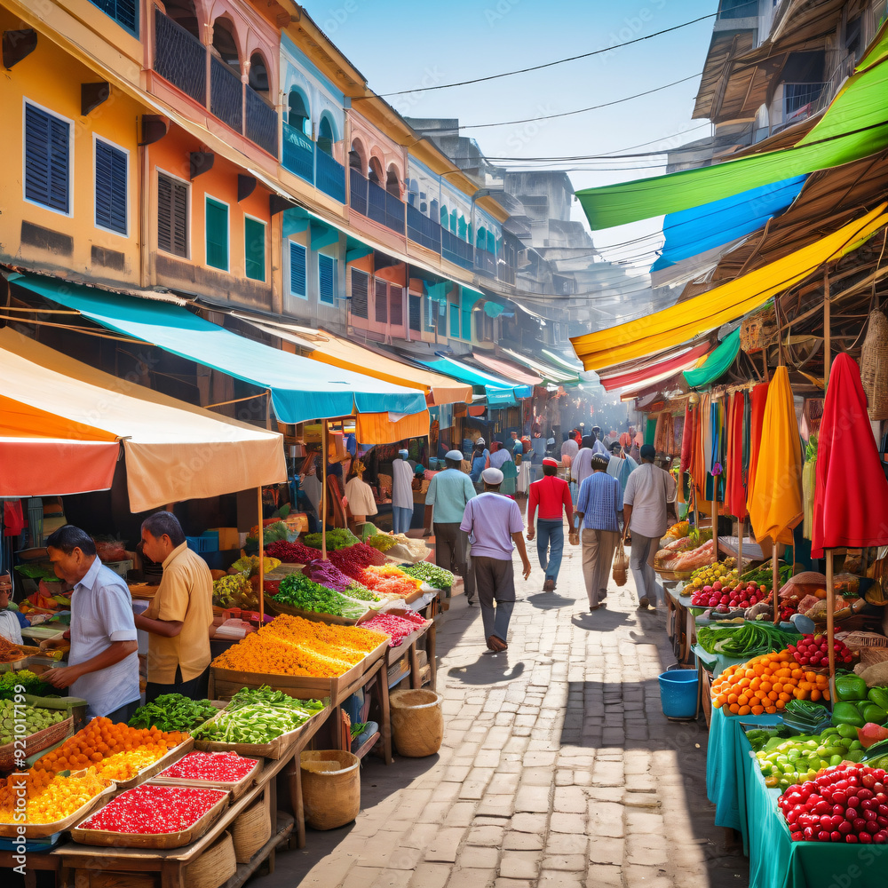 Obraz premium Street Market