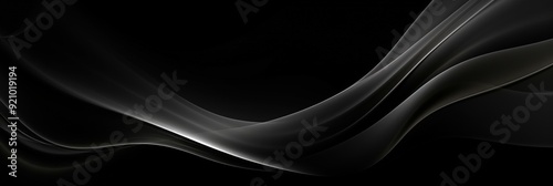 Abstract Black and White Wave Design