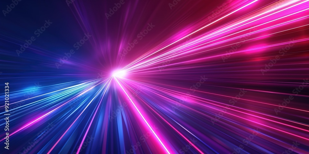 Abstract glowing lines in purple and blue colors, forming a burst of light. Abstract glowing lines in purple and blue colors, forming a burst of light.