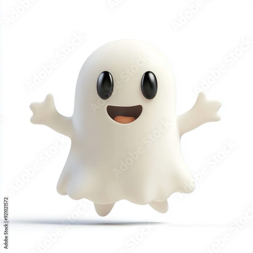 3D Cartoon Cute Funny Ghost