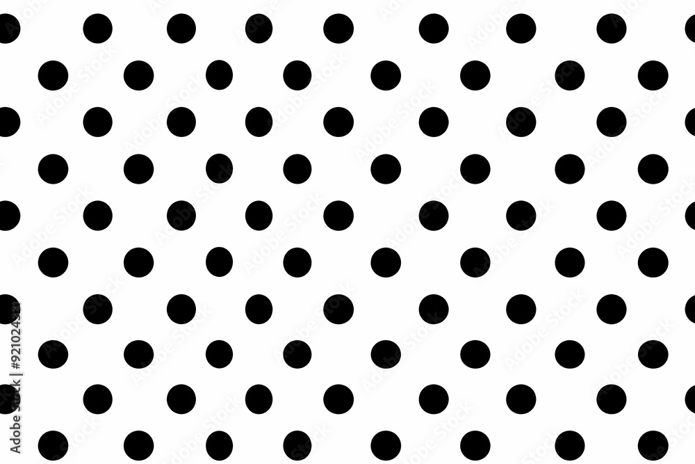 Black and White Polka Dot Pattern Black and White Polka Dot Pattern