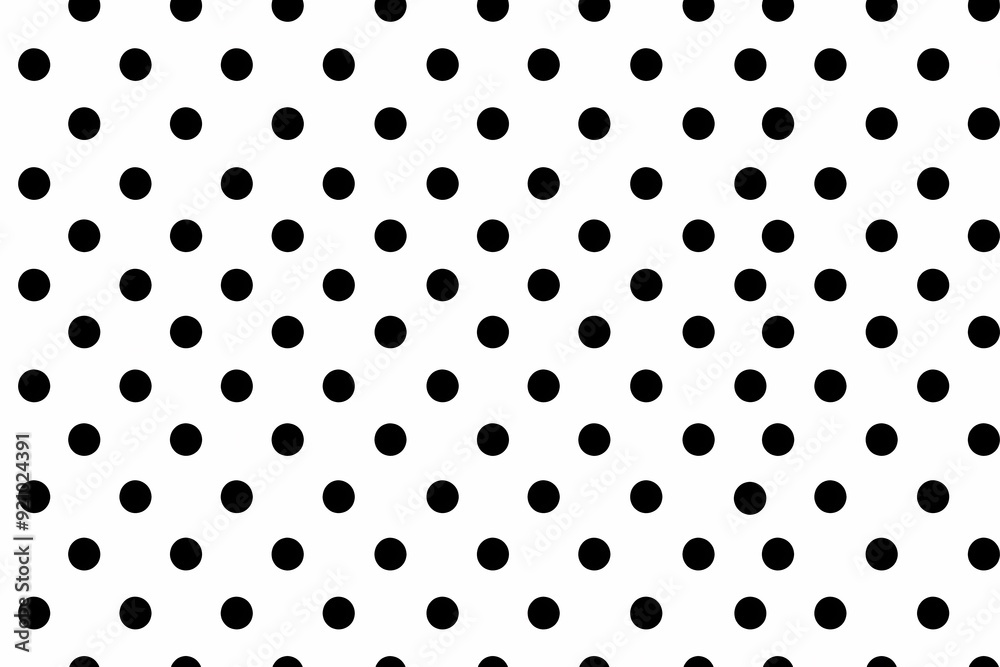 Black and White Polka Dot Pattern Black and White Polka Dot Pattern