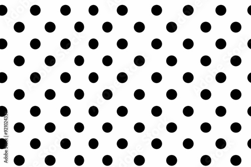 Wallpaper Mural Black and White Polka Dot Pattern Torontodigital.ca