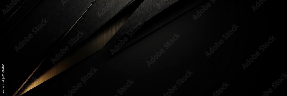 Abstract Black and Gold Background