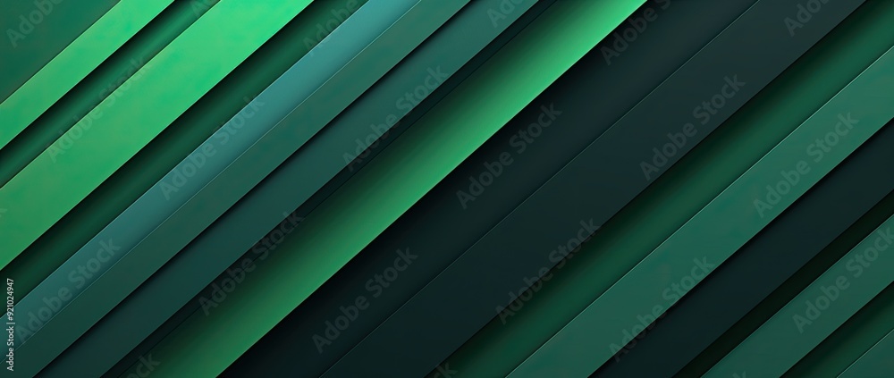 Obraz premium Abstract Green Diagonal Lines Pattern.