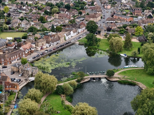 . Mill pond Godmanchester  town Cambridgeshire, England, photo