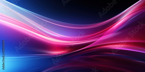 Abstract pink and blue wave background.