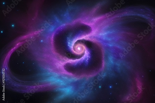 Swirlin dynamic vortex of cosmic energy background with vibrant shades