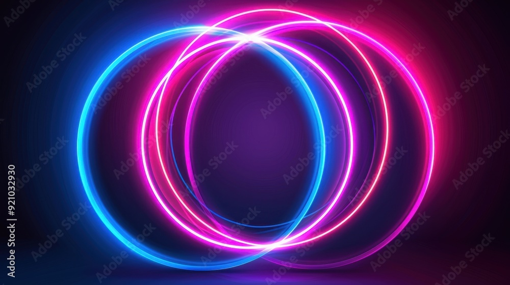 Fototapeta premium Abstract concept presents a circle background. The geometry is circular and colorful.