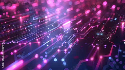 Technology Pink Blue Background