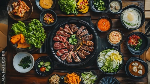 Korean BBQ Feast: A Table of Deliciousness
