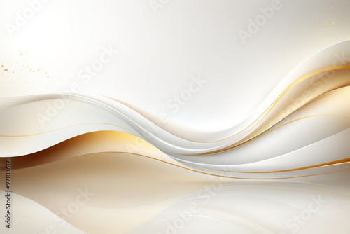 Abstract background with elegant curves and golden accents.
