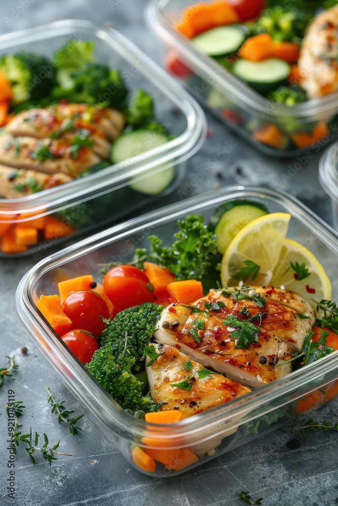 Healthy Meal Prep: Chicken, Veggies & Lemon Healthy Meal Prep: Chicken, Veggies & Lemon