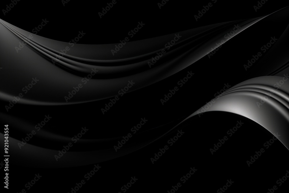 Fototapeta premium Abstract Black Waves