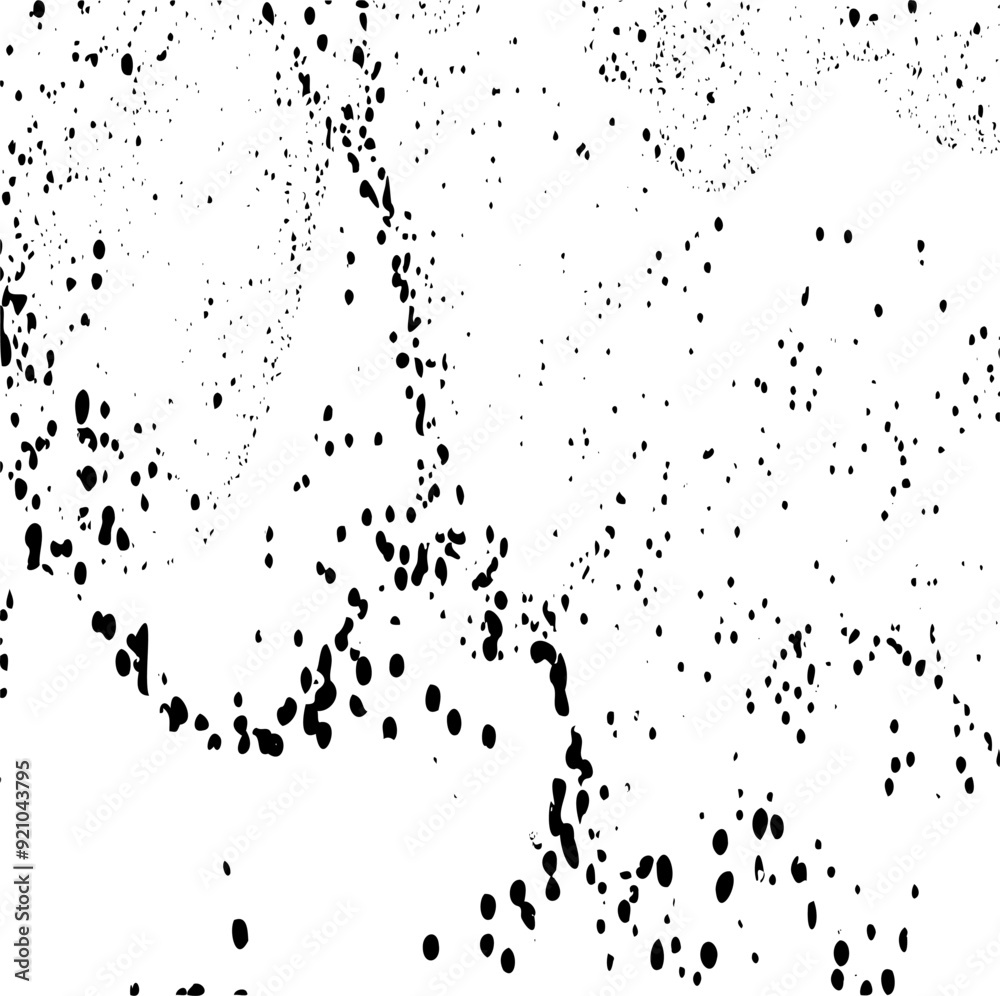 Fototapeta premium Snow, stars, fairy twinkling lights, rain drops on black background. Abstract vector noise. Small particles of debris and dust. Distressed uneven grunge texture overlay. 