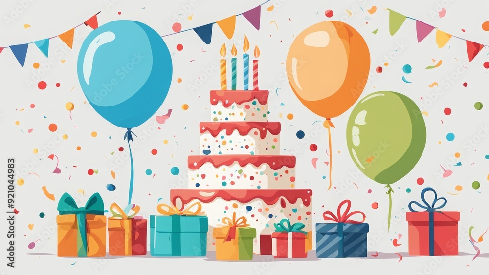 Fototapeta premium birthday party invitation