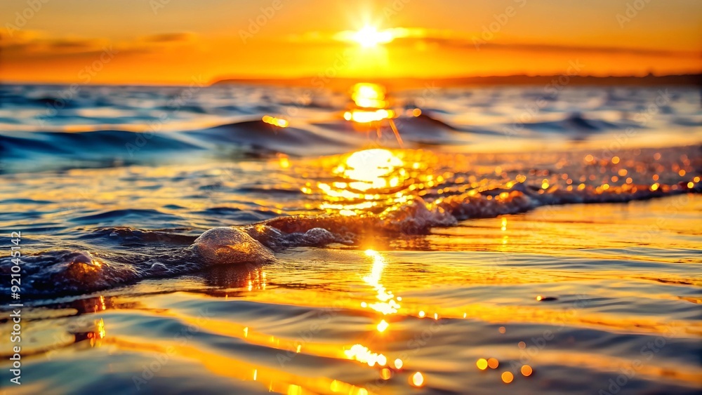 Golden Hour Ripples: A Symphony of Sun-Kissed Waves AI Generated Golden Hour Ripples: A Symphony of Sun-Kissed Waves AI Generated
