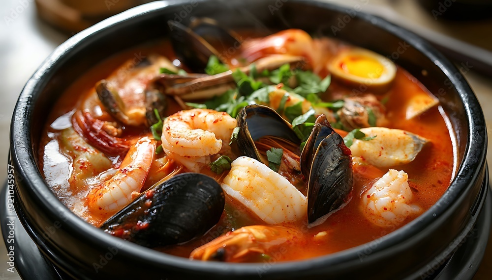 Spicy Seafood Stew with Mussels and Shrimp Spicy Seafood Stew with Mussels and Shrimp