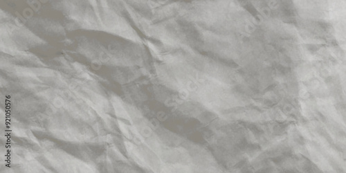 White wrinkly backdrop paper background. white colored grunge crumpled crushed paper horizontal vector backgrounds. creased recycle paper texture. Paper texture Crumpled White. Top view.