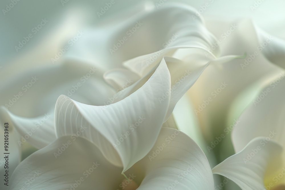 Obraz premium Soft, gentle curves that soothe the eye, AI generated