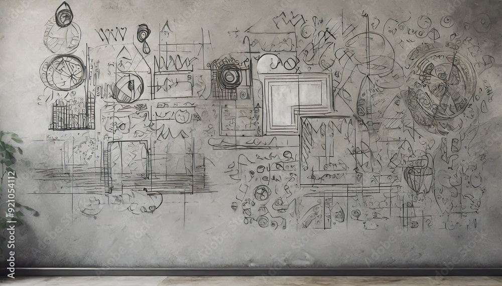 Obraz premium drawing on the wall