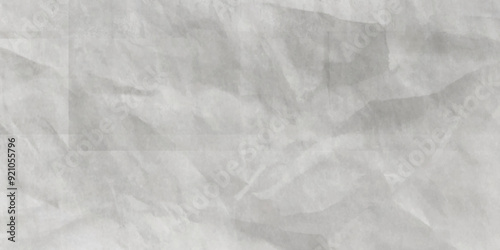 White wrinkly backdrop paper background. white colored grunge crumpled crushed paper horizontal vector backgrounds. creased recycle paper texture. Paper texture Crumpled White. Top view.