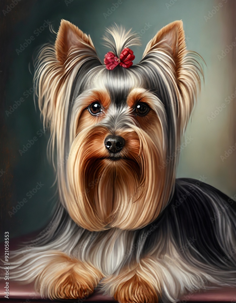 Fototapeta premium yorkshire terrier portrait