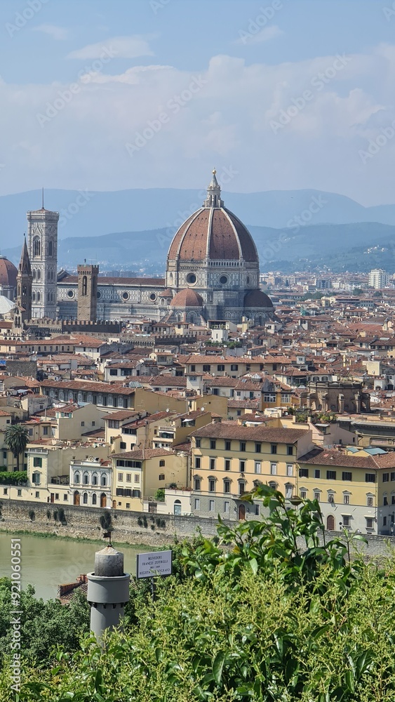 Naklejka premium Stadt Florenz von oben