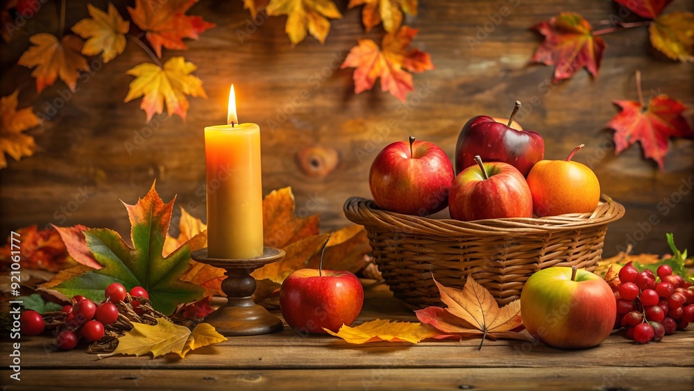 Golden Harvest Mabon Altar AI Generated Golden Harvest Mabon Altar AI Generated