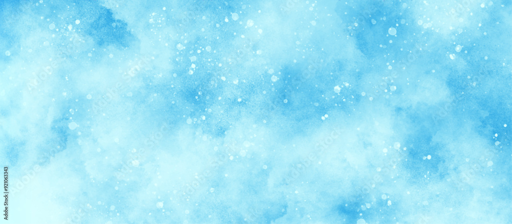 light blue bokeh background for design, beautiful blue watercolor background with glitter particles, A winter background with snowflakes and randomized floating bokeh, blue snow background texture. light blue bokeh background for design, beautiful blue watercolor background with glitter particles, A winter background with snowflakes and randomized floating bokeh, blue snow background texture.