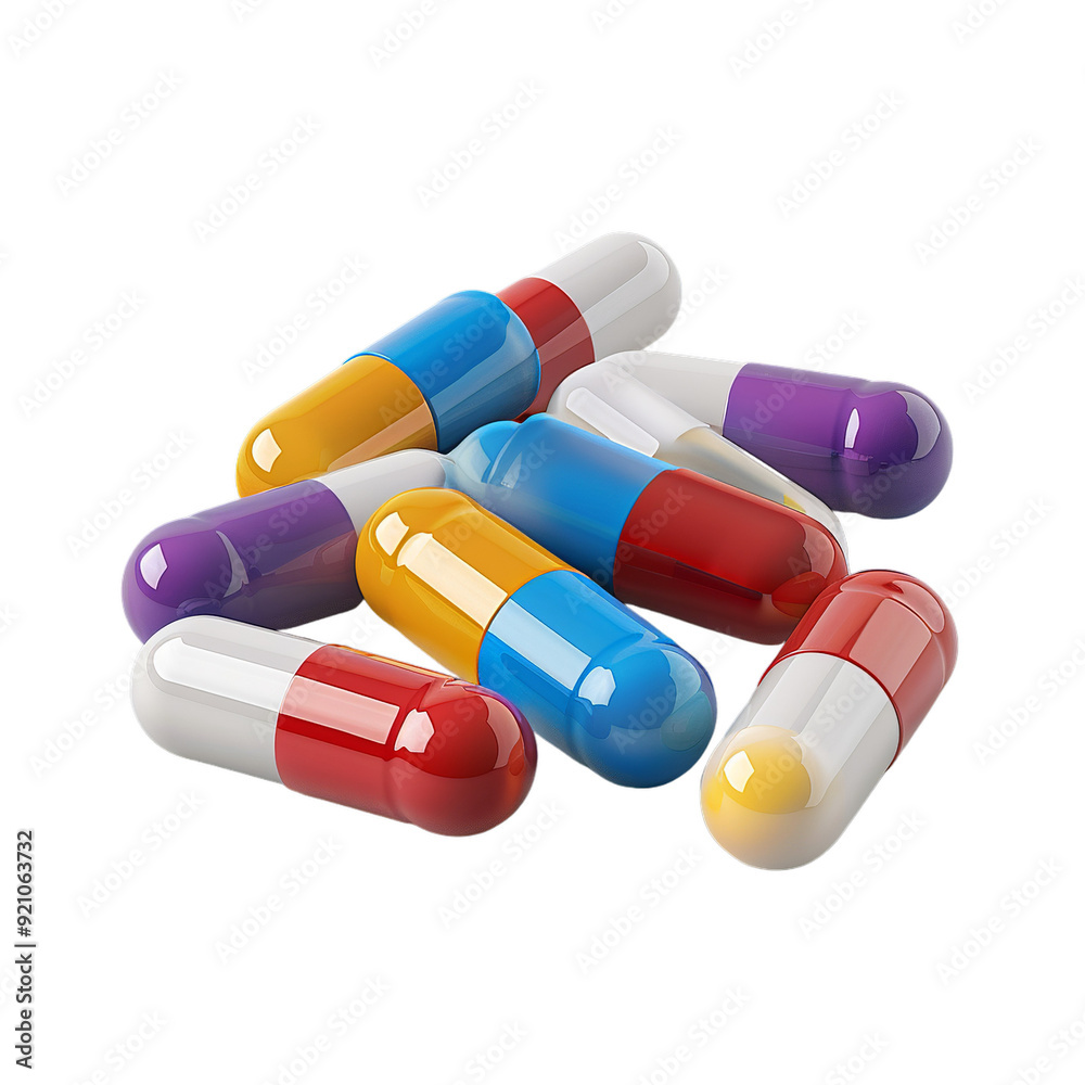 illustration of a medicine in a bottle on transparent background. generative ai illustration of a medicine in a bottle on transparent background. generative ai