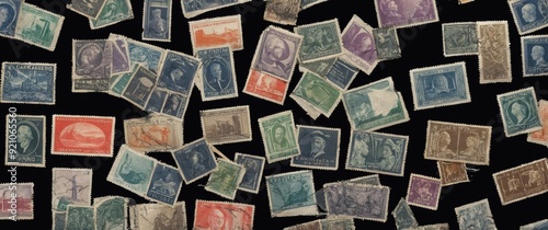 A vibrant collection of vintage stamps showcasing diverse designs and historical significance, perfect for philately enthusiasts.