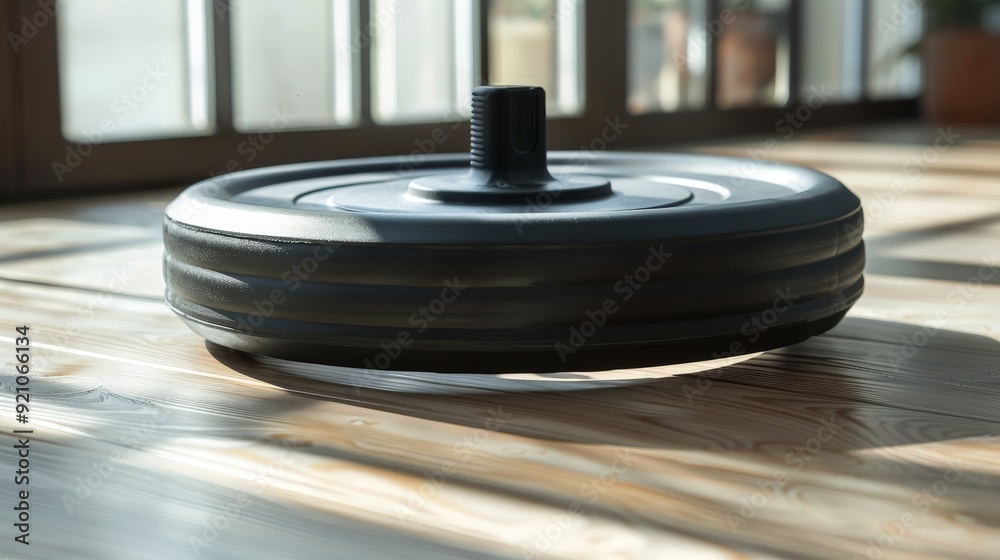 An isolated abdominal wheel, showcasing its effectiveness for core strength training An isolated abdominal wheel, showcasing its effectiveness for core strength training