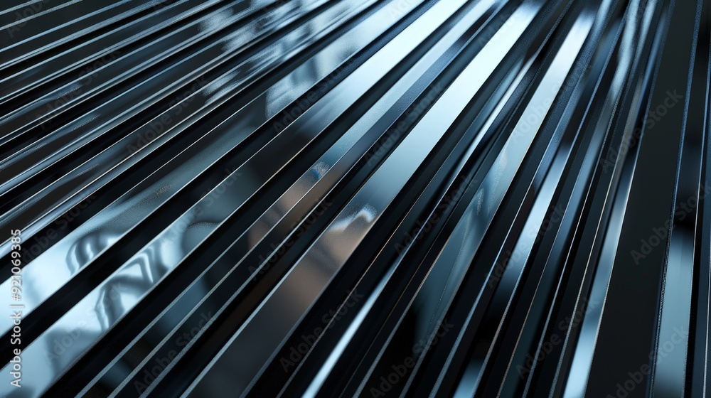 abstract background with reeded glass effect 3d render