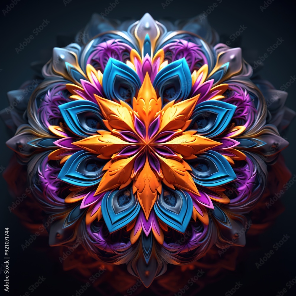 Abstract fractal background with ornament. Abstract fractal background with ornament.