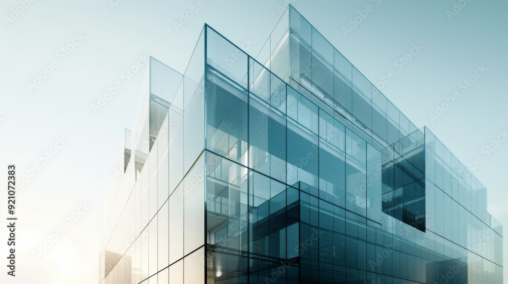 contemporary office building , cubic glass and steel office building , minimalist architectural design , modern architectural concepts