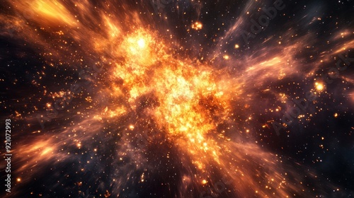 A fiery explosion in a dark galaxy