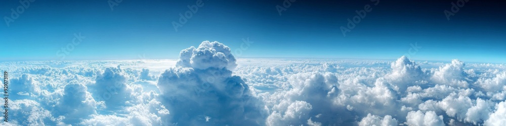 White fluffy clouds on blue sky. Abstract cloudscape background White fluffy clouds on blue sky. Abstract cloudscape background