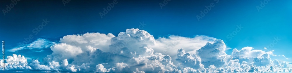 White fluffy clouds on blue sky. Abstract cloudscape background White fluffy clouds on blue sky. Abstract cloudscape background