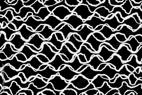 Abstract bubbles snake fish animal drawing bold black white pattern scales ornament dots animalistic skin ink watercolor