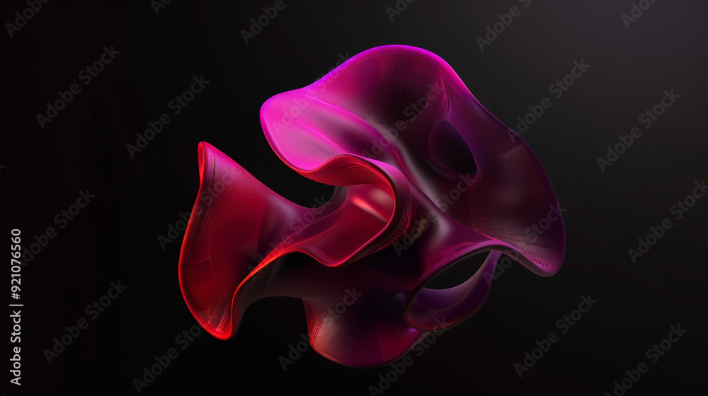 abstract futuristic shape on black background 3d render abstract futuristic shape on black background 3d render