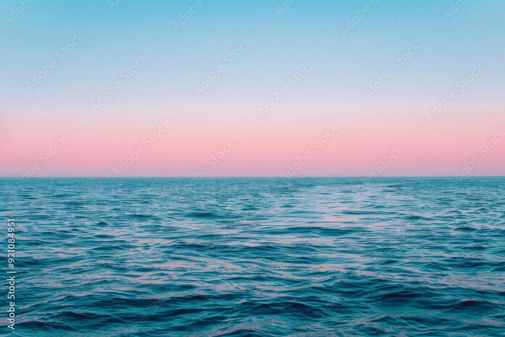 Fototapeta premium A subtle gradient that fades into the horizon, AI generated