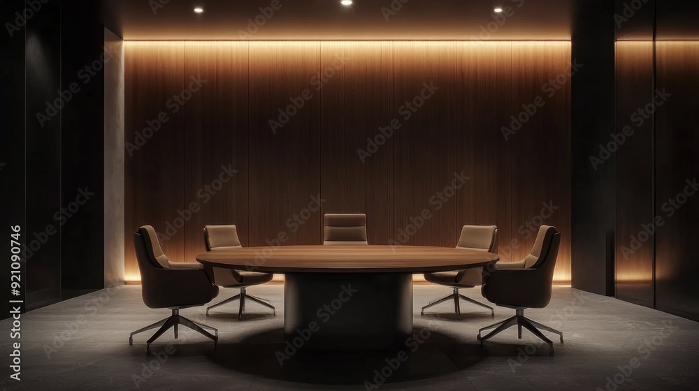 Modern Round Conference Rooms with Wooden Interiors Modern Round Conference Rooms with Wooden Interiors