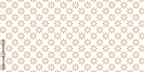 Wallpaper Mural Golden vector seamless pattern with small diamond shapes, floral silhouettes. Simple texture. Torontodigital.ca