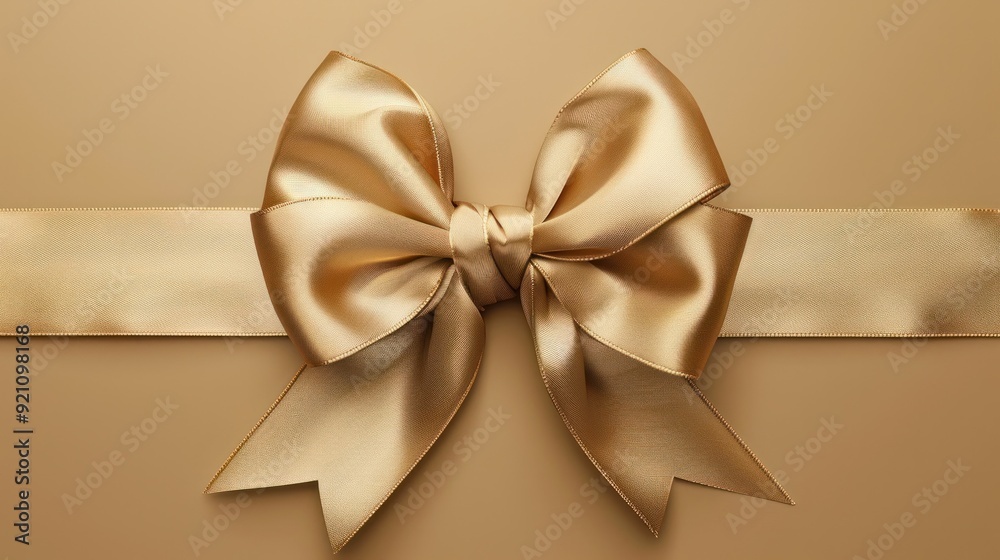 Beautiful gold bow isolated. Luxury design element for stylish gift wrapping and festive celebrations. Luxury gift box with satin ribbon. Gold gift box. Gift wrapped in brown paper. Beautiful gold bow isolated. Luxury design element for stylish gift wrapping and festive celebrations. Luxury gift box with satin ribbon. Gold gift box. Gift wrapped in brown paper.