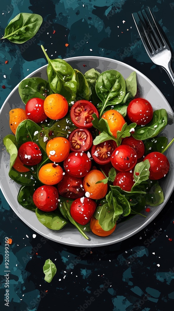 Low-fat diet tips, healthy eating strategies, flat design illustration Low-fat diet tips, healthy eating strategies, flat design illustration